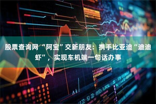 股票查询网 “阿宝”交新朋友：携手比亚迪“迪迪虾”，实现车机端一句话办事